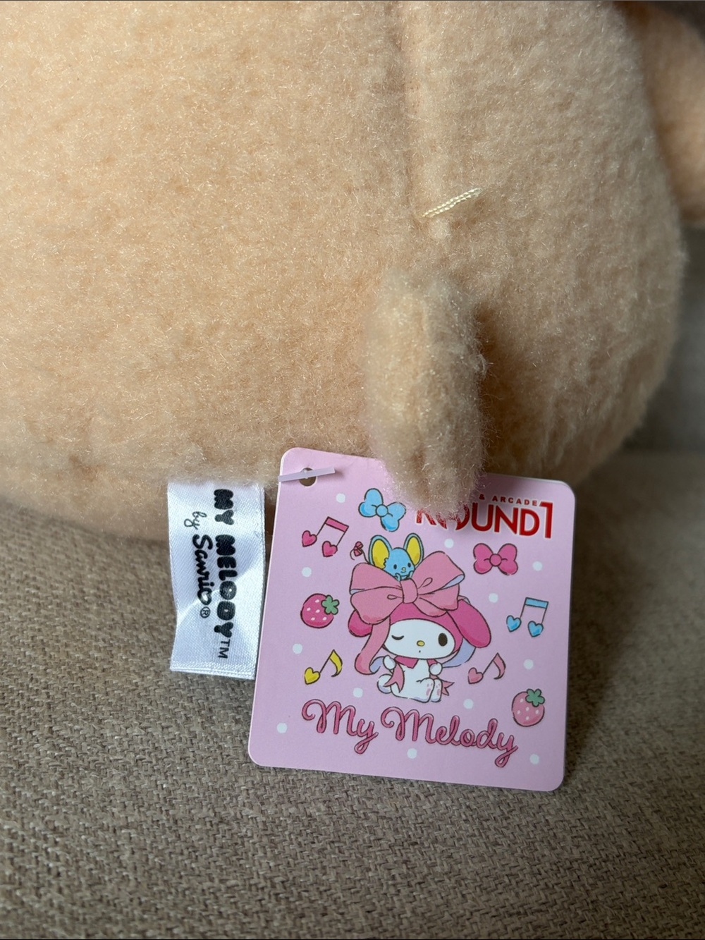 Sanrio My Melody 11.8 in Plush Toy Wool Boa Bear NWT - Picture 4 of 6